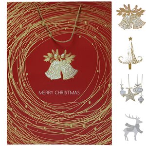 Подарочный пакет Campana D'Argento - Елочные украшения 72*50 см Due Esse Christmas (Ду Эссе Кристмас) фото 1