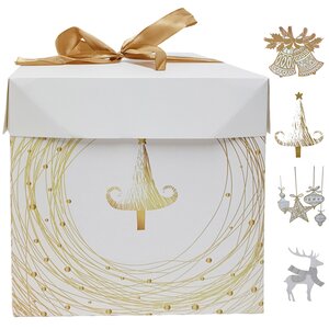 Подарочная коробка Sorpresa - Елочные игрушки 17*17 см Due Esse Christmas фото 1