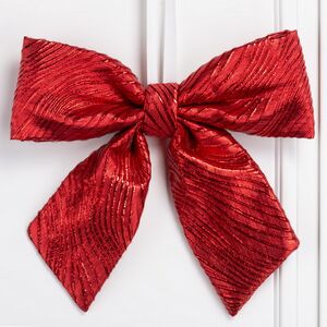 Бант на елку Лиадан 28*28 см красный Due Esse Christmas (Ду Эссе Кристмас) фото 5