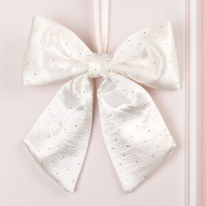 Бант на елку Bianco Diamanti 25*22 см белый Due Esse Christmas (Ду Эссе Кристмас) фото 4
