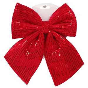 Бант на елку Marinella 24*19 см красный