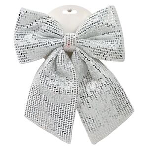 Бант на елку Marinella 29*24 см серебряный Due Esse Christmas фото 1