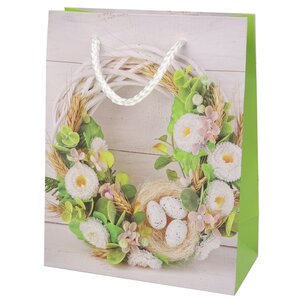 Подарочный пакет Easter Flora 18*14 см