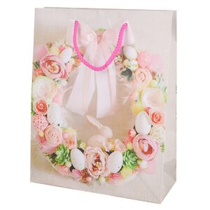 Подарочный пакет Easter Flowers 25*20 см