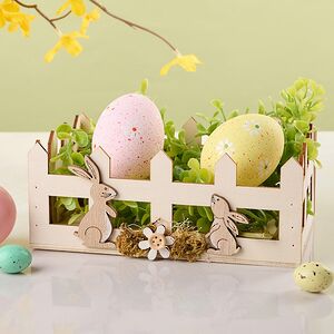 Декоративная корзина Пасхальные Кролики 16*11 см