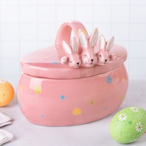 Конфетница Friendly Bunny 17*15 см розовая