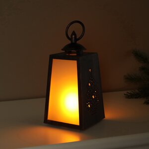 Декоративный фонарь с имитацией пламени Елочка 19 см, на батарейках Koopman фото 2
