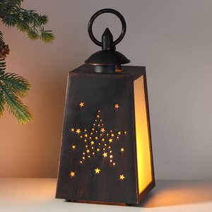 Декоративный фонарь с имитацией пламени Звездочка 19 см, на батарейках Koopman фото 1