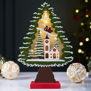 Новогодний светильник Рождество в Хельсинки 29 см, 6 LED ламп