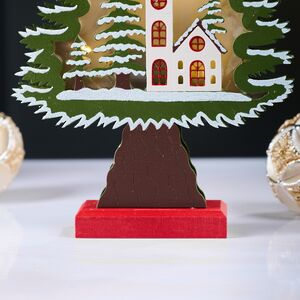 Новогодний светильник Рождество в Хельсинки 29 см, 6 LED ламп Breitner фото 4