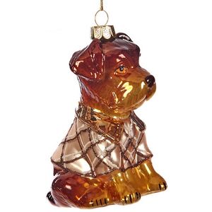 Елочная игрушка Норфолк-терьер с Оксфорд-стрит 12 см, стекло