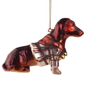 Елочная игрушка Такса с Оксфорд-стрит 12 см, стекло Goodwill фото 6