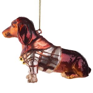 Елочная игрушка Такса с Оксфорд-стрит 12 см, стекло Goodwill фото 3