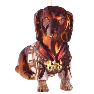 Елочная игрушка Такса с Оксфорд-стрит 12 см, стекло Goodwill фото 4