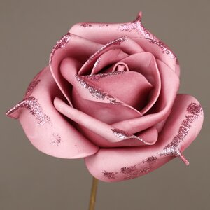 Искусственная роза Ивонн: Adore Aroma 14 см, клипса Koopman фото 1