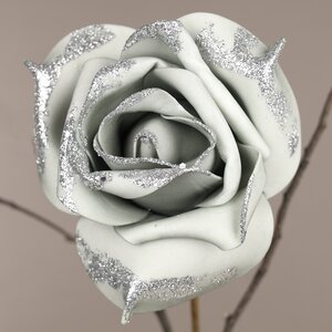 Искусственная роза Ивонн: Ocean Song 14 см, клипса Koopman фото 1