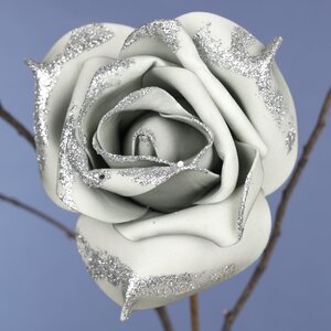 Искусственная роза Ивонн: Ocean Song 14 см, клипса Koopman фото 3