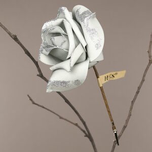 Искусственная роза Ивонн: Ocean Song 14 см, клипса Koopman фото 2