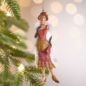 Елочная игрушка Мадам Генриетта - Звезда Бурлеска 14 см, подвеска