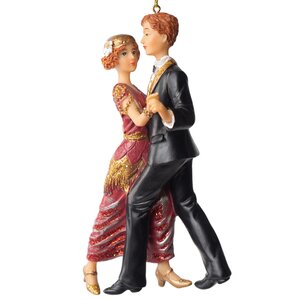 Елочная игрушка Танцующая Пара - Бальное Танго 18 см, подвеска