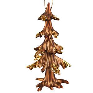 Елочная игрушка Елочка - Caramel Sunset 11 см бронзовая Kurts Adler фото 1