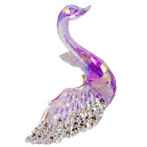 Елочная игрушка Soul Peacock - Лебедь Мэл 10 см, подвеска