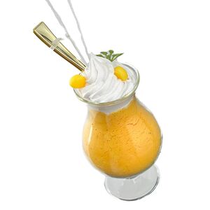 Стеклянная елочная игрушка Бокал с Коктейлем - Pina Colada Kurts Adler фото 1
