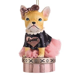 Елочная игрушка Бульдог Бетти 6 см Kurts Adler фото 4