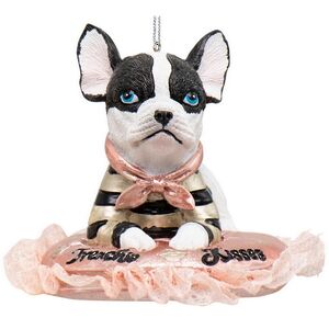 Елочная игрушка Бульдог Уильям 6 см