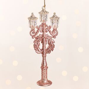 Елочная игрушка Regno del Lusso: Ретро Фонарь, розовый, подвеска Kurts Adler фото 3