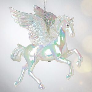 Елочная игрушка Пегас Сапфир из Долины Дхавии - Precioze Opale 10 см, подвеска