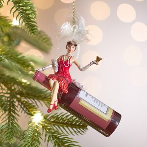 Елочная игрушка Леди Рембрандт - Cabaret Style 8 см, подвеска