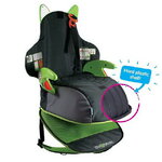 Автокресло-рюкзак Boostapak черно-зеленое от 15 до 36 кг