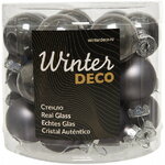 Набор стеклянных шаров 2.5 см туманный альбион mix, 24 шт