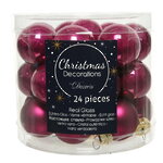 Набор стеклянных шаров 2.5 см magnolia mix, 24 шт