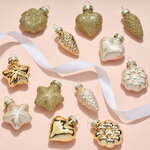 Елочные игрушки Брызги Шампанского, 12 шт, стекло