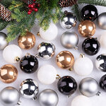 Коллекция пластиковых шаров Gracy - Венецианский Мрамор 6 см, 30 шт