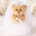 Мягкая игрушка Медвежонок - Невеста Эмма 25 см, Barbara Bukowski