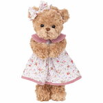 Мягкая игрушка Медвежонок Люсия в розовом платье 35 см, Barbara Bukowski