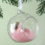 Елочный шар с композицией Fairy Tale - Аврора 8 см, стекло