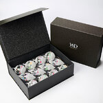 Елочные шары Citta Invernale 8-12 см, 12 шт, стекло