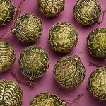 Елочные шары Olivastro 8 см, 12 шт, стекло