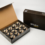 Елочные шары Notte Stellata Bosco 8-12 см, 12 шт, стекло