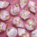 Елочные шары Giardino Di Primavera 8-12 см, 12 шт, стекло