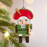 Елочная игрушка Щелкунчик с трубой - Graniano 9 см