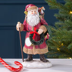 Декоративная фигурка Дед Мороз с посохом - Christmas Fairyland 20 см