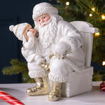 Фигурка Санта Клаус с Девочкой Элли - Merry Christmas 14 см