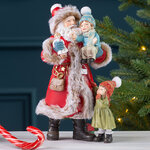 Фигурка Дед Мороз с Каем и Гердой - Merry Christmas 23 см