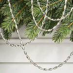 Бусы на елку Radiance 270 см серебряные, пластиковые