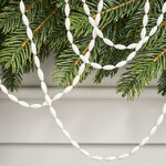 Бусы на елку Radiance 270 см белые, пластиковые